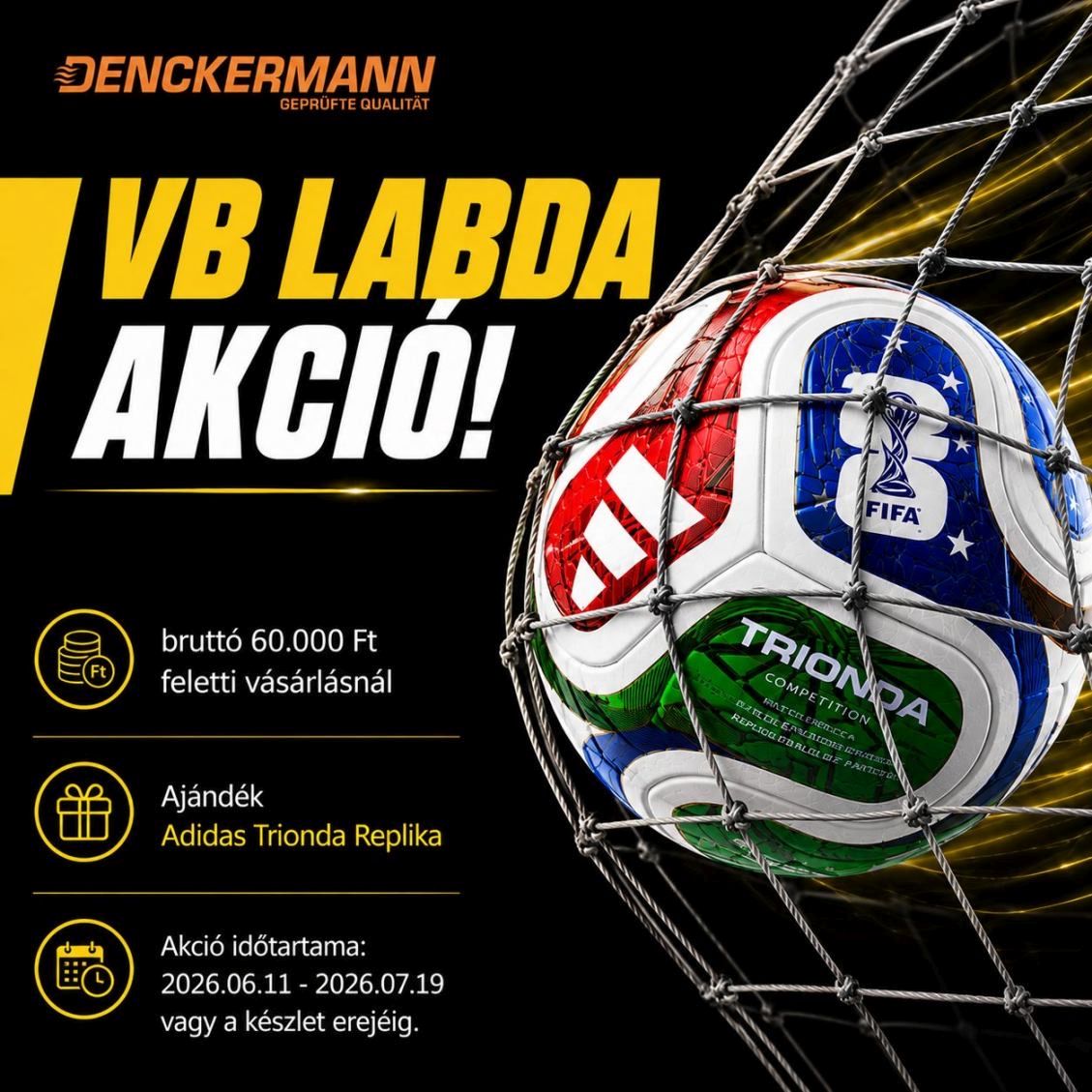 Denckermann labda akció